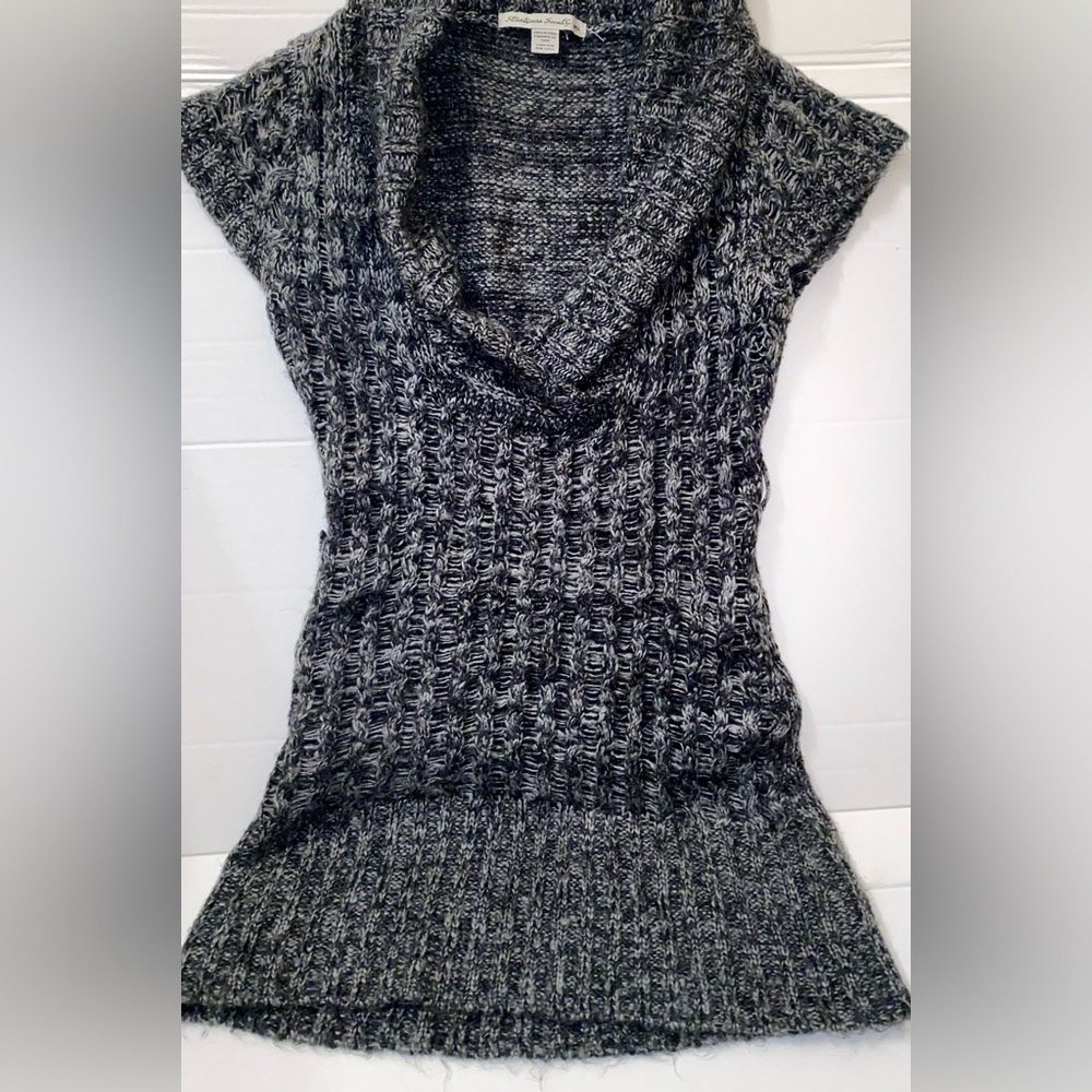 Comfy Mini Sweater Dress - Short Sleeve Long Sweater